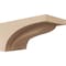 Ekena Millwork 4"W x 8"D x 4"H Wide Helena Rough Cedar Woodgrain TimberThane Corbel, Primed Tan CORUR04X08X04HELRCPR - alternate 1
